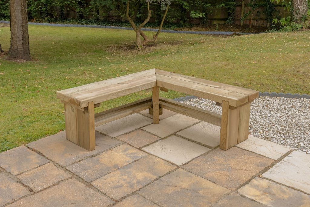 FOREST CORNBEN12HD DOUBLE CORNER SLEEPER BENCH 1.2M (HOME DELIVERY ONLY)