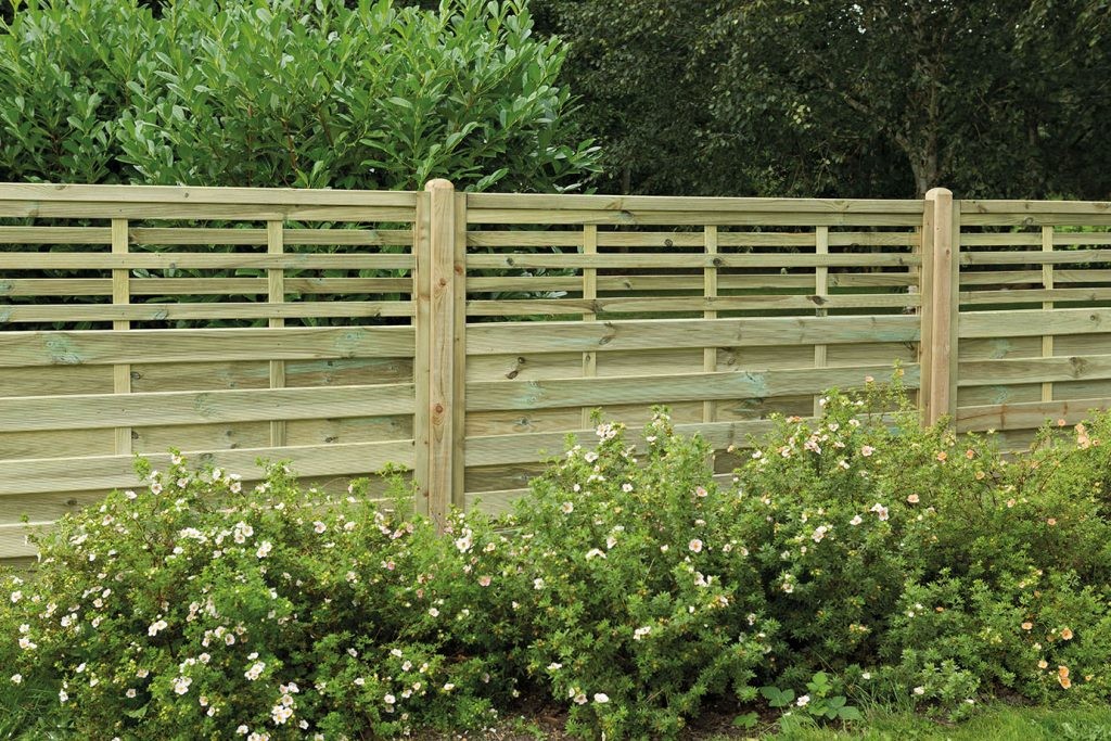 1.8m x 1.5m Pressure Treated Decorative Kyoto Fence Panel - Pack of 3 (Home Delivery)
