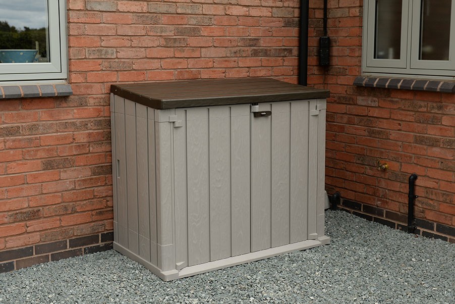 Large Garden Storage Unit - 842 litre taupe (Home Delivery)