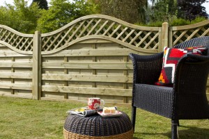 1.8m x 1.2m Pressure Treated Decorative Europa Prague Fence Panel - Pack of 3 (Home Delivery)