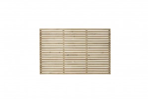 Forest VENH4PK3HD 1.8m x 1.2m Pressure Treated Contemporary Slatted Fence Panel - Pack of 3 (Home Delivery)