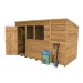 8x6 pent garden shed - garden pleasure