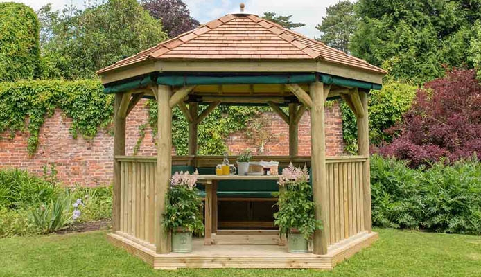 3.6 metre garden gazebo for garden parties 