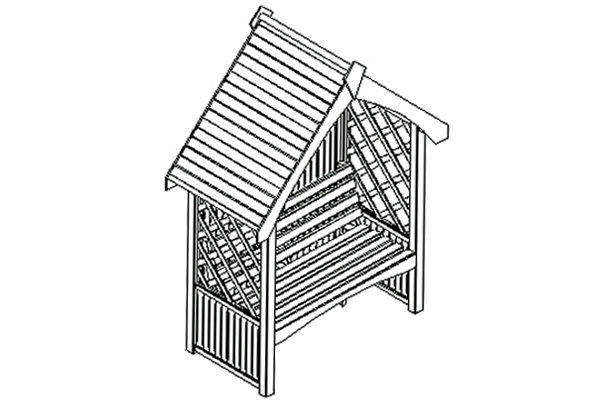 Diagram of Forest Garden arbour