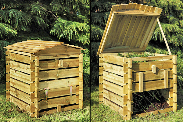 Beehive compost bin