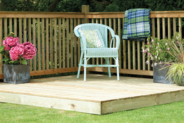 Decking in garden