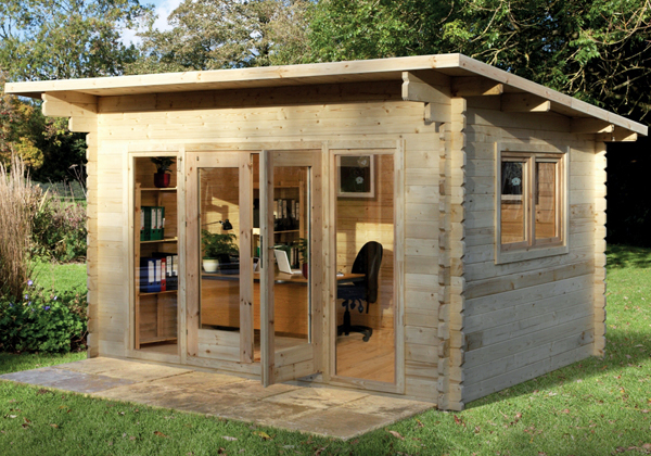 Melbury log cabin