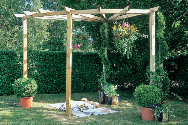 Radial pergola