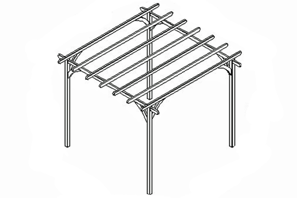 Diagram of Ultima Pergola kit