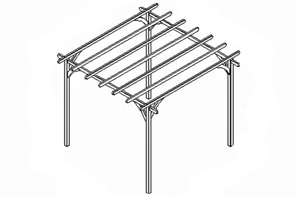 Diagram of Ultima Pergola kit