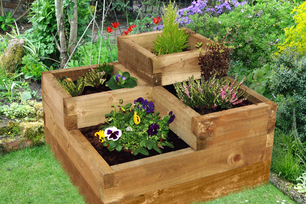 Forest Garden Caledonian tiered raised bed