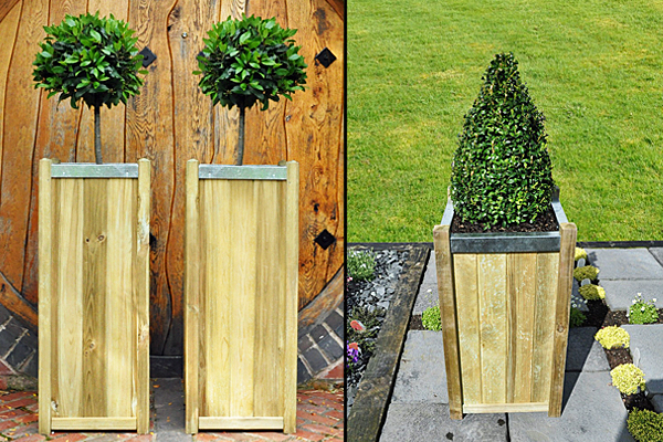 Tall and short planters