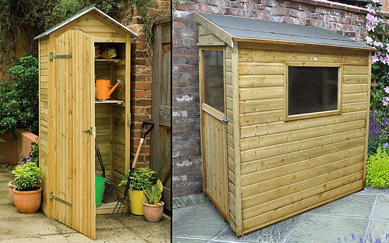 Forest Garden wall shed and tool store