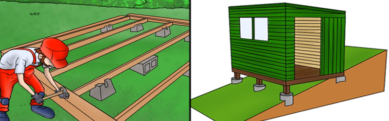 How to lay a decking block base