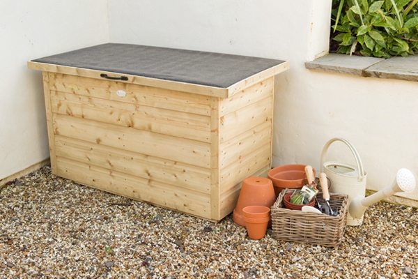 Shiplap garden storage box