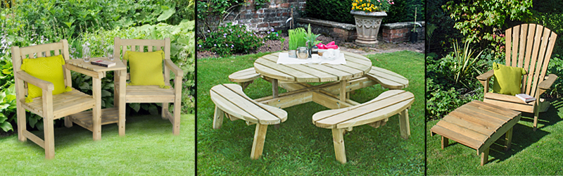 Forest Garden tables and benches