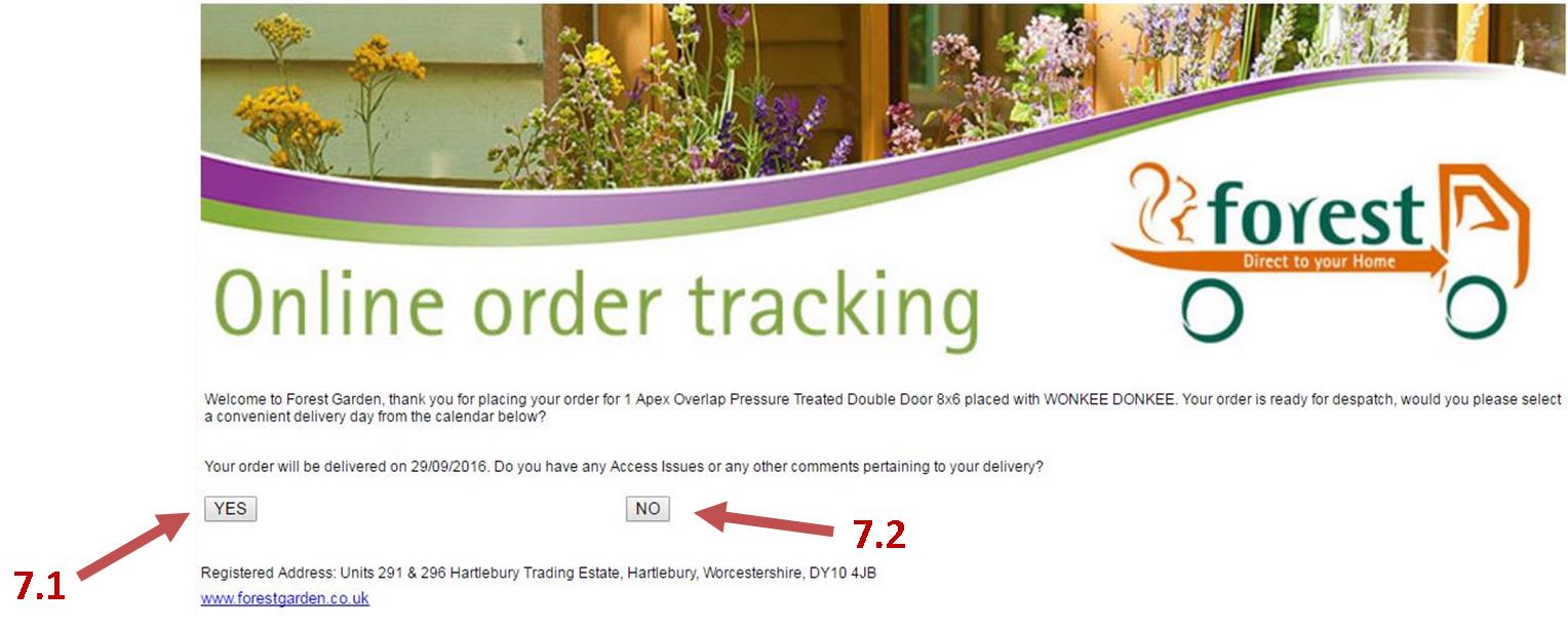 Booking your Wonkee Donkee Forest Garden delivery