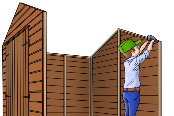 Assembling shed