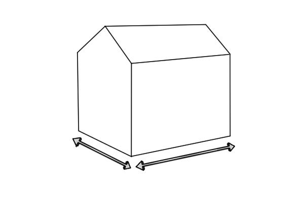 Measuring shed size