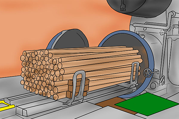 Pressure-treating timber