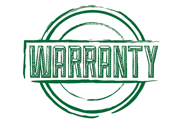 Warranty sign