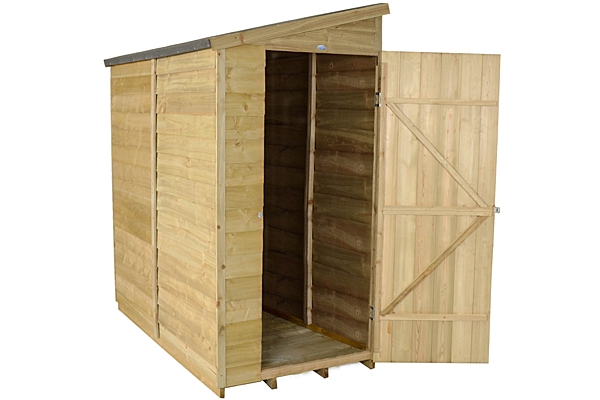 Wall pent shed