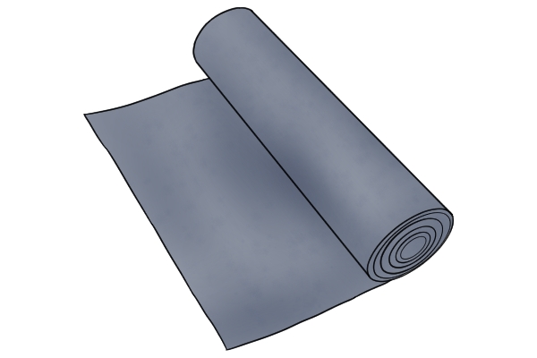 Roll of roofing felt